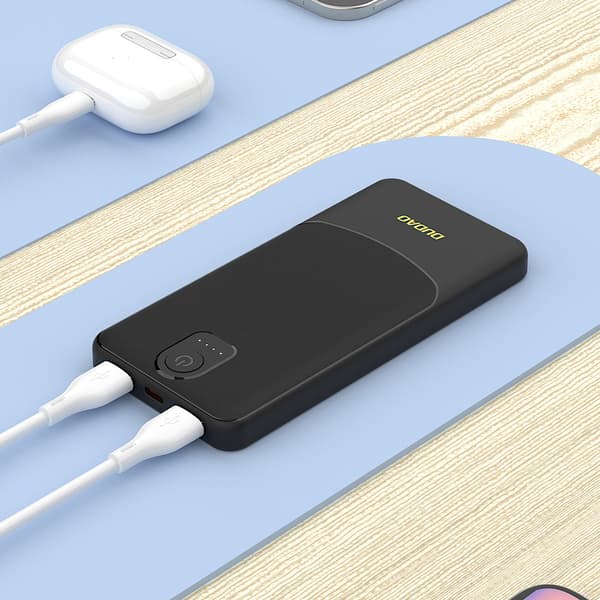 Dudao Powerbank 2,4A 20000mAh 2xUSB - Svart