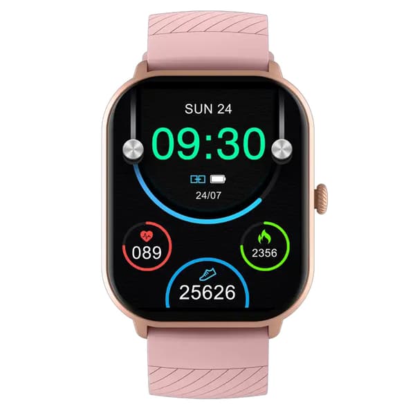 Denver älykello AMOLED-näytöllä / Bluetooth-älykello, jossa on terveysanturit - vaaleanpunainen väri