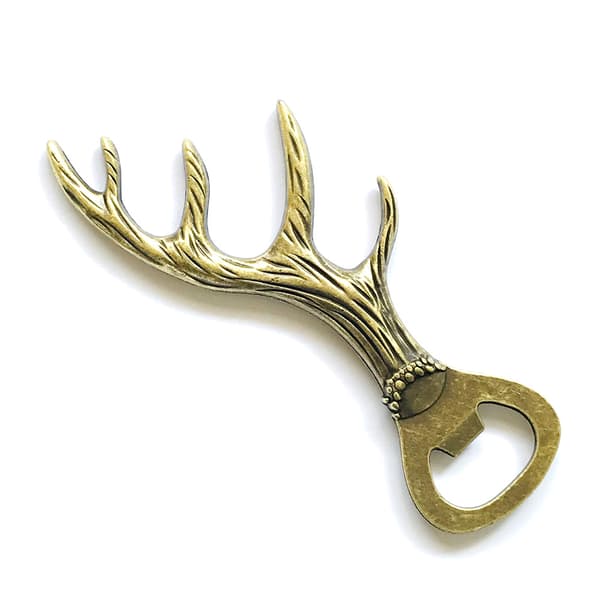 Horn pullonavaaja / metalli pullonavaaja / koristeellinen sinkkiseos pullonavaaja