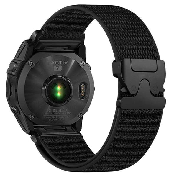 Nailonranneke Garmin 20 mm:lle – musta