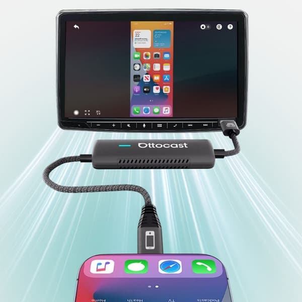 Ottocast Mirror Touch CA450-T Carplay / Android Auto -sovitin / langaton CarPlay-sovitin