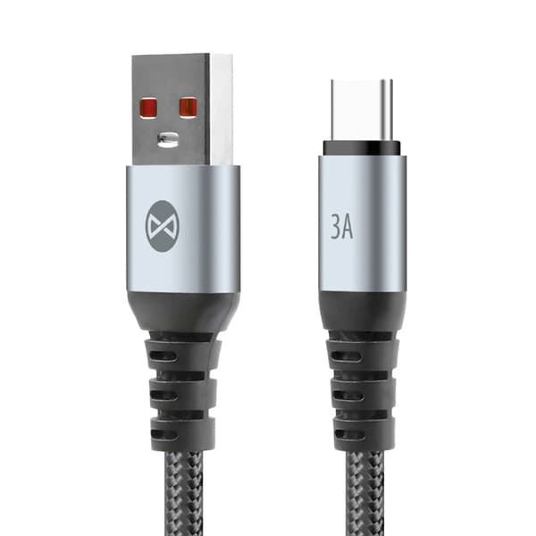 Forever Punottu USB-kaapeli USB-C USB 1m 3A
