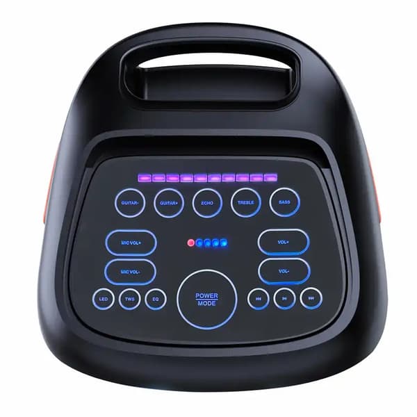Denver BPS-370 bilekaiutin 100 W RMS Bluetooth 5.3 LED langattomalla mikrofonilla