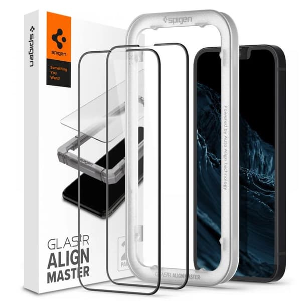 2-pack Spigen GlastR Align Master -näytönsuoja iPhone 17e / 16e / 14 / suojalasi / panssarilasi / näytönsuoja