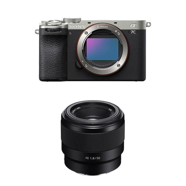 SONY ALPHA 7C II Sølv + Objektiv FE 50mm f/1.8