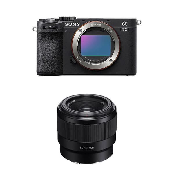SONY ALPHA 7C II Sort + Objektiv FE 50mm f/1.8
