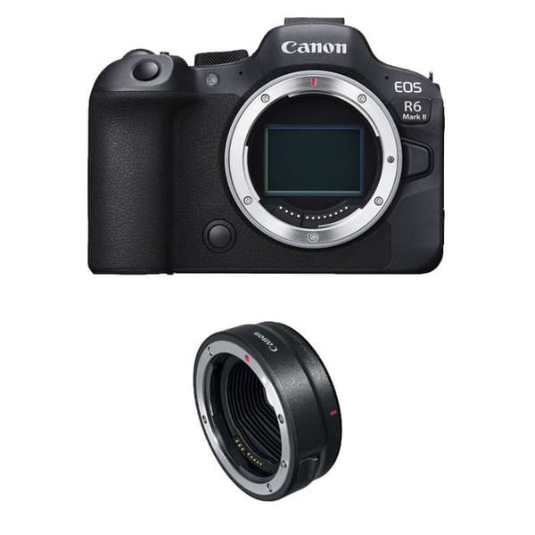 CANON EOS R6 MARK II nu + EF-EOS-R -adapteri