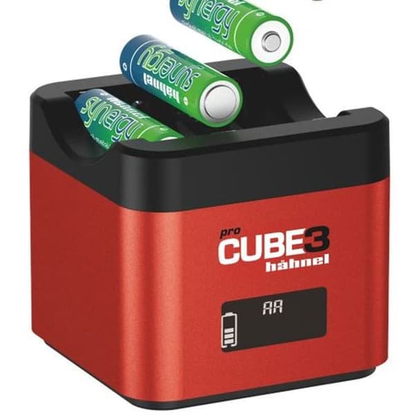 HAHNEL ProCube3 oplader kompatibel med Canon LP-E6. E6N. E6NH. E6P. LP-E8. LP-E17.