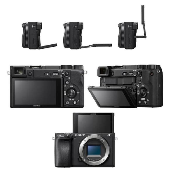 Sony A6100 Spejløs Kamera Linse E Pz 16 50Mm 4K 24Mp Sort