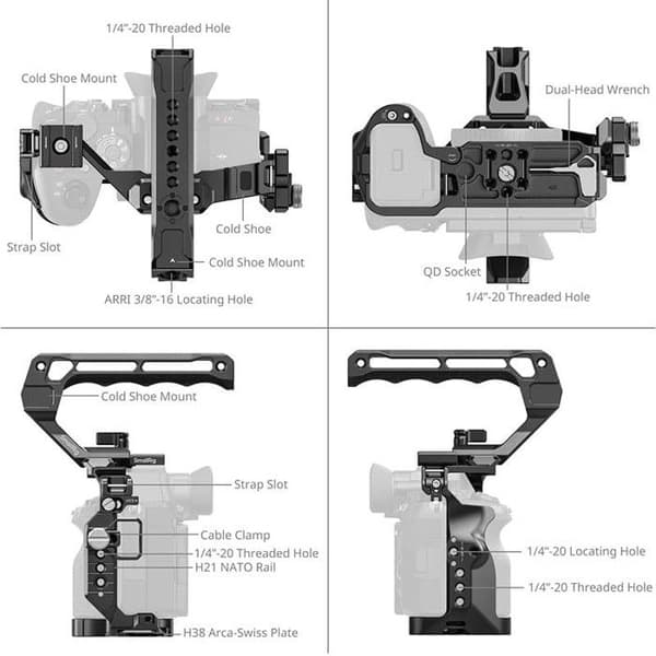 SMALLRIG 6703 Kit Cage för Sony A7 R VI