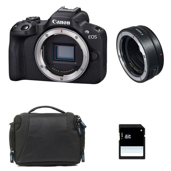 CANON EOS R50 + Taske + 8 GB SD-kort + EF-EOS R adapter