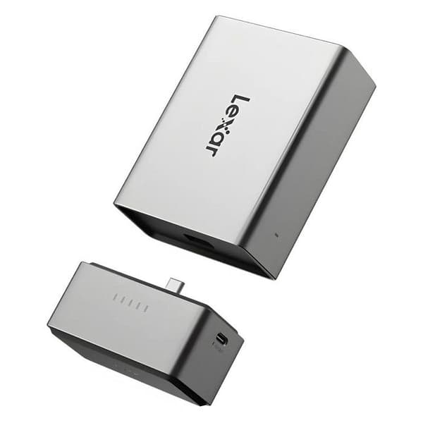 LEXAR Workflow Go Portable Backup-hus med 2 modulrum (Workflow-læsere/SSD)