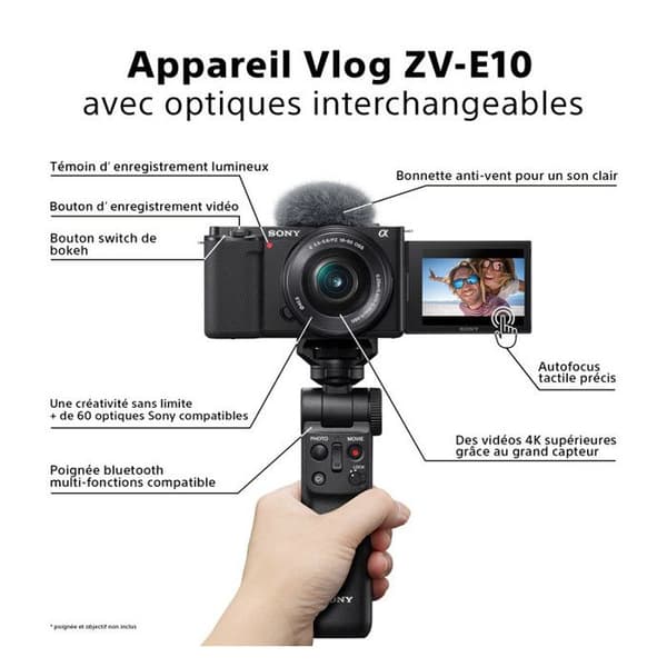 SONY ALPHA ZV-E10 SORT + 18-135