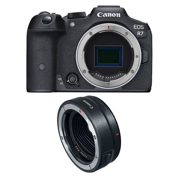 CANON EOS R7 + EF-EOS R -adapteri