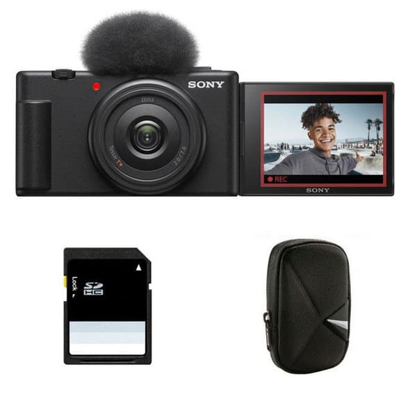 SONY Compact ZV-1F + Taske + SD 8 GB