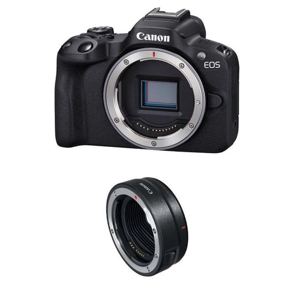 CANON EOS R50 + EF-EOS R -adapteri