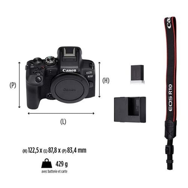 CANON EOS R10 + EF-EOS R -adapteri