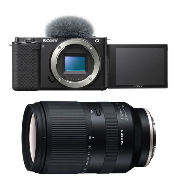 SONY ALPHA ZV-E10 SORT + TAMRON 18-300 VC SORT