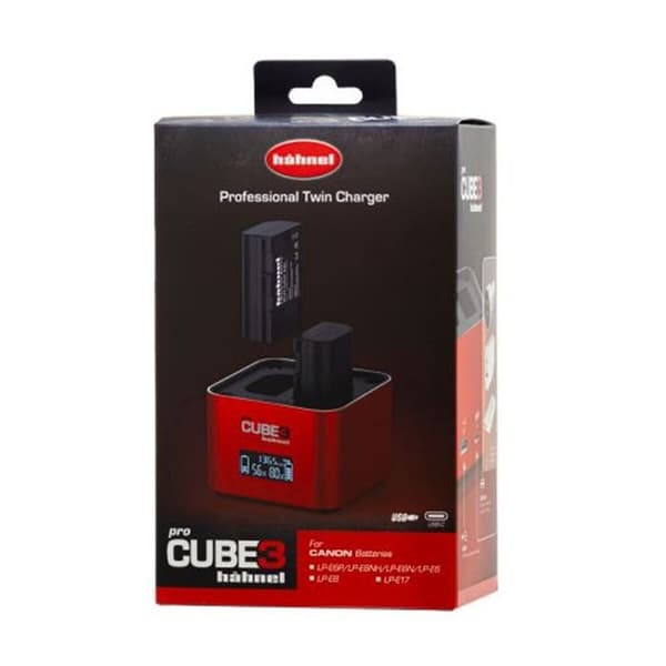 HAHNEL ProCube3 Laturi yhteensopiva Canon LP-E6. E6N. E6NH. E6P. LP-E8. LP-E17