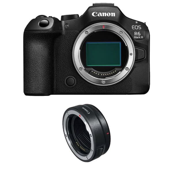 CANON EOS R6 MARK III nu + EF-EOS-R -adapteri