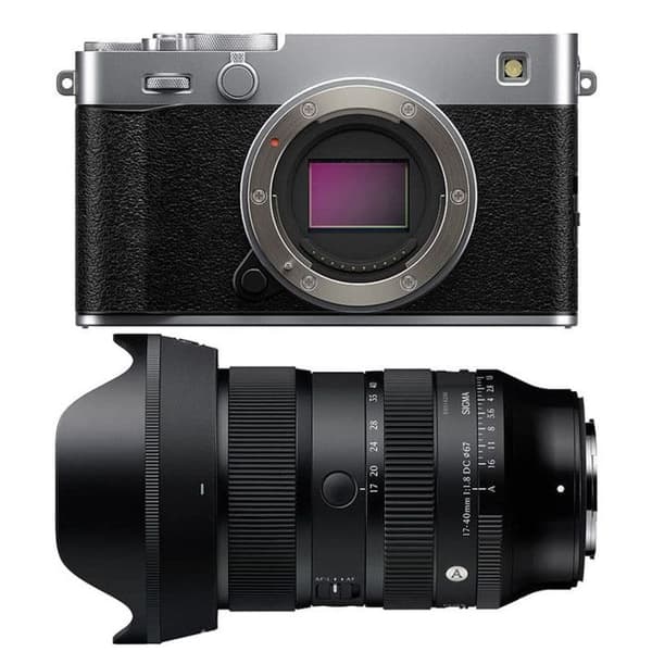 FUJIFILM X-E5 Sølv + SIGMA 17-40mm f/1.8