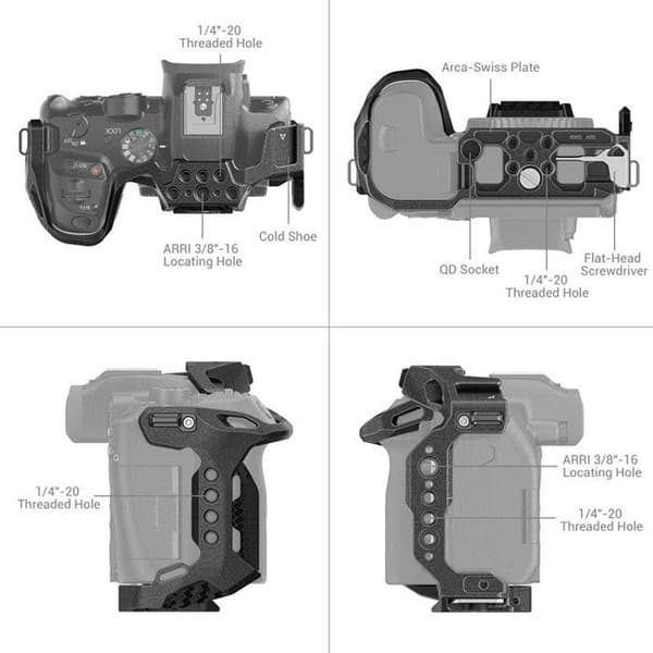 SMALLRIG 4003B BlackMamba -kehys CANON EOS R7:lle