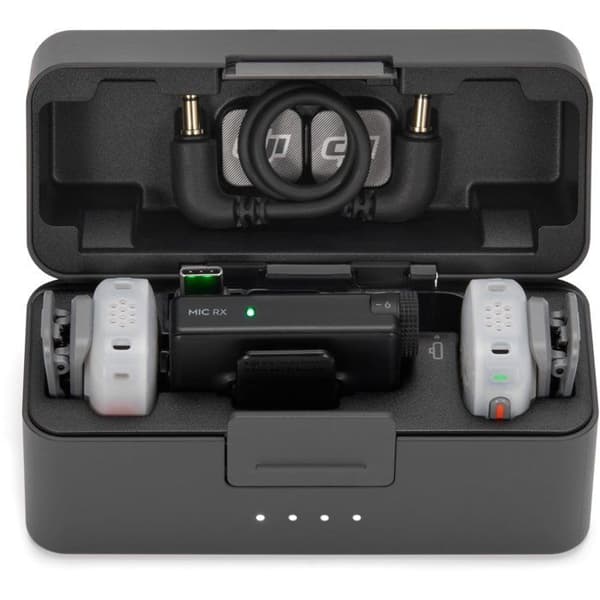 Mikrofoni - DJI - Mic Mini 2S - 2 TX - 1 RX - Latauskotelo