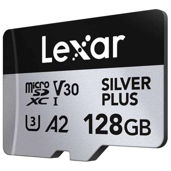 Micro SD hukommelseskort Lexar XC 128GO SILVER PLUS