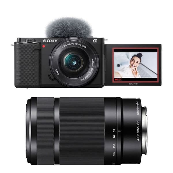 SONY ALPHA ZV-E10 SORT + 16-50 + 55-210