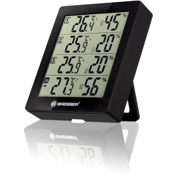 BRESSER Termometer Temeo Hygro Quadro sort - 7000020CM3000