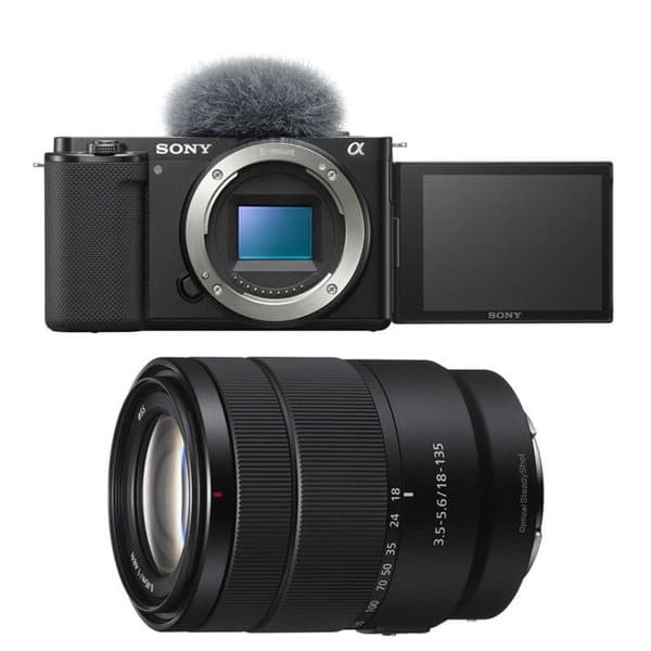 SONY ALPHA ZV-E10 MUSTA + 18-135