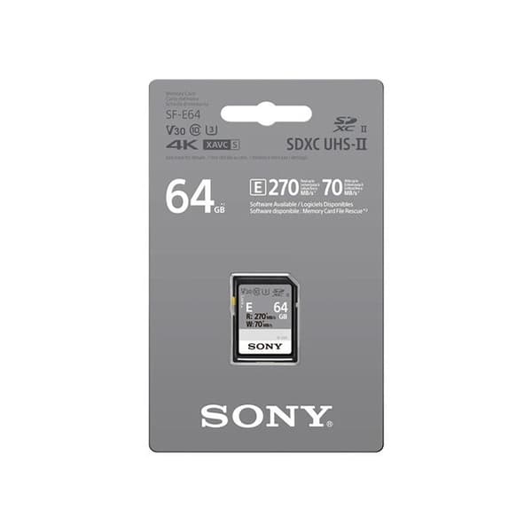 64GB Sony SDXC UHS II minneskort