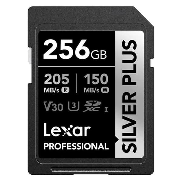 LEXAR SD-kort Silver Plus UHS-1 256Go V30 R205/W150