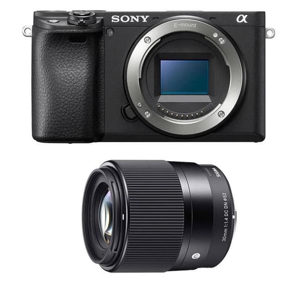 SONY ALPHA 6400 MUSTA + SIGMA 30mm 1.4