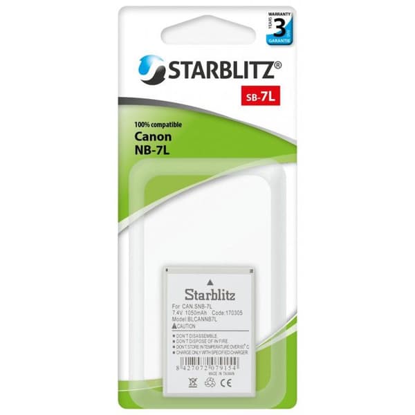 STARBLITZ Batteri Kompatibel med CANON NB-7L