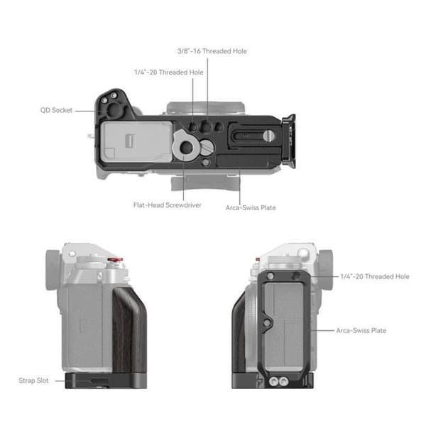 SMALLRIG L-støtte til Fujifilm X-T5 - 4137