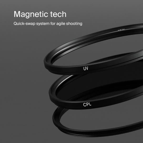 Objektivfilterkit - URTH - 49 mm (UV Plus + CPL Plus) - SCHOTT-glas - Magnetisk - CPL/UV