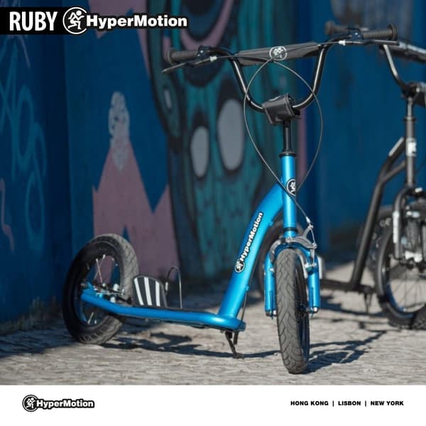 HyperMotion RUBY løbehjul børn 12 tommer blå med luftdæk