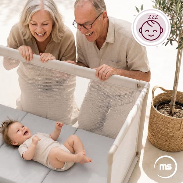 Moby-System vikbar madrass 120×60 cm – grå