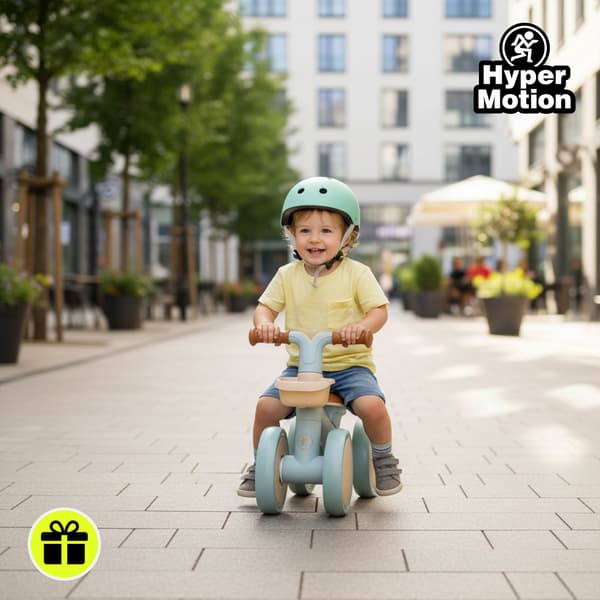 Firehjulet balancecykel til børn – TOBI MINI blå