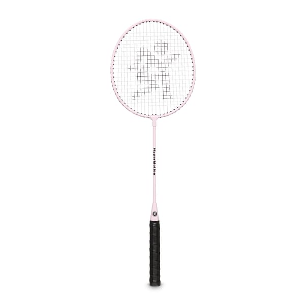 Badmintonset för 2 spelare med racketar och boll rosa