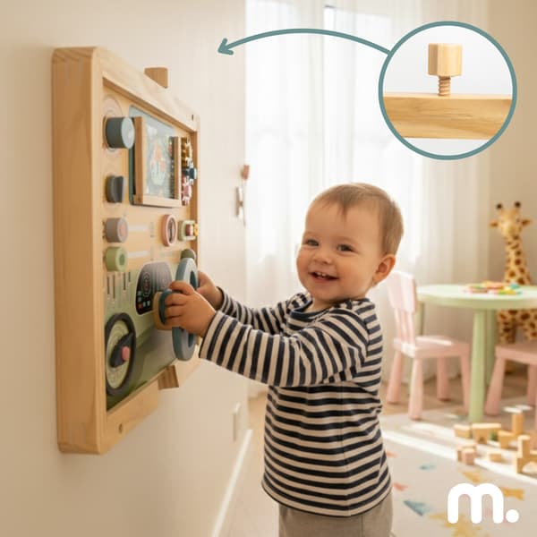 Montessori køre- og pilotbræt i træ