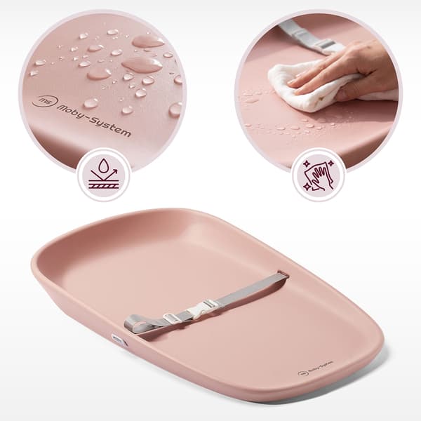 Moby-System BABY NEST blød puslepude, pink