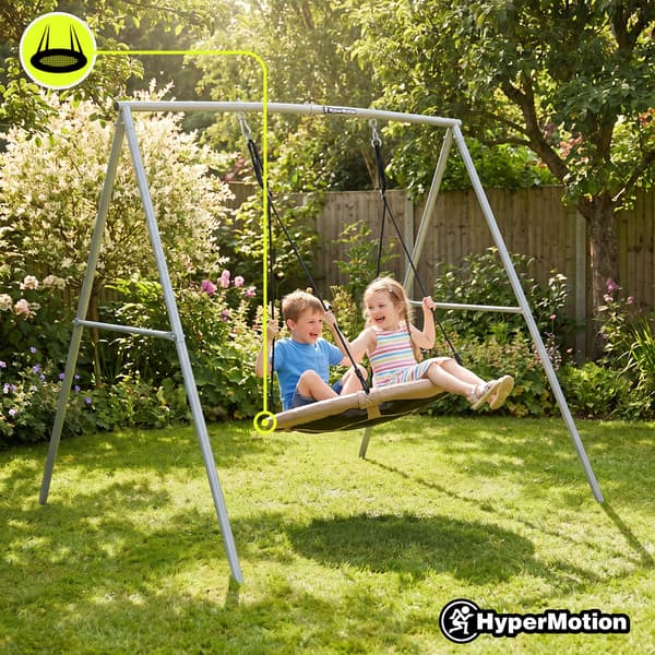 Fågelbogunga med Ställning 100 cm HyperMotion Beige Grå