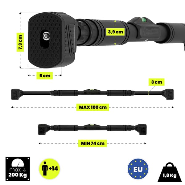 HyperMotion justerbar pull-up-stang – effektiv hjemmetræning