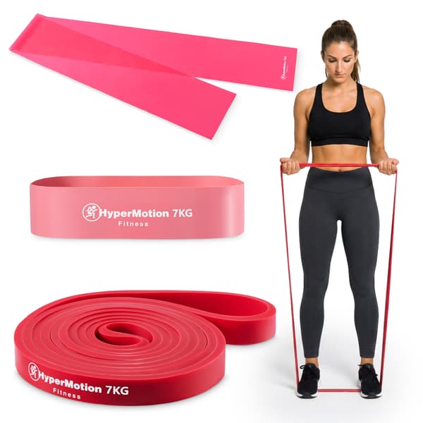 HyperMotion WOMACTIVE træningselastikker 3 stk. op til 7 kg
