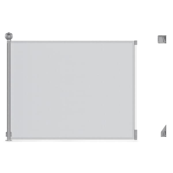 Moby-System STAIRSAFE utdragbar trappgrind 140 cm – grå