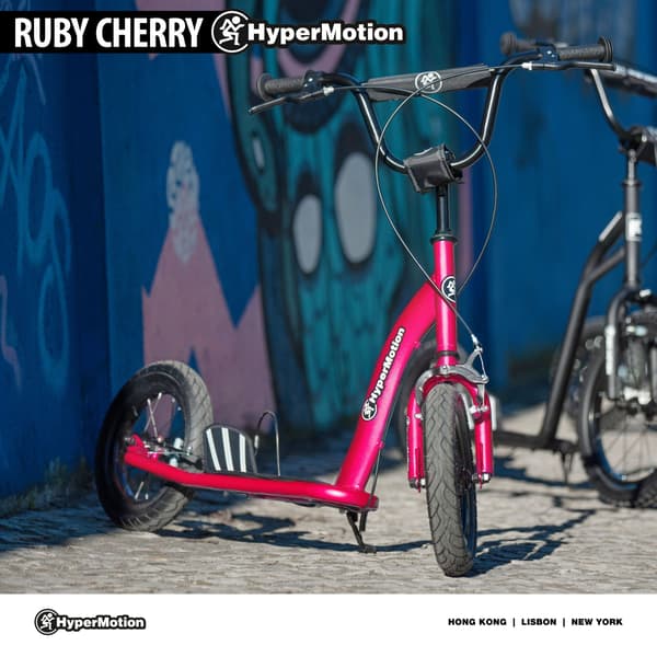 HyperMotion RUBY løbehjul børn 12 tommer pink med luftdæk