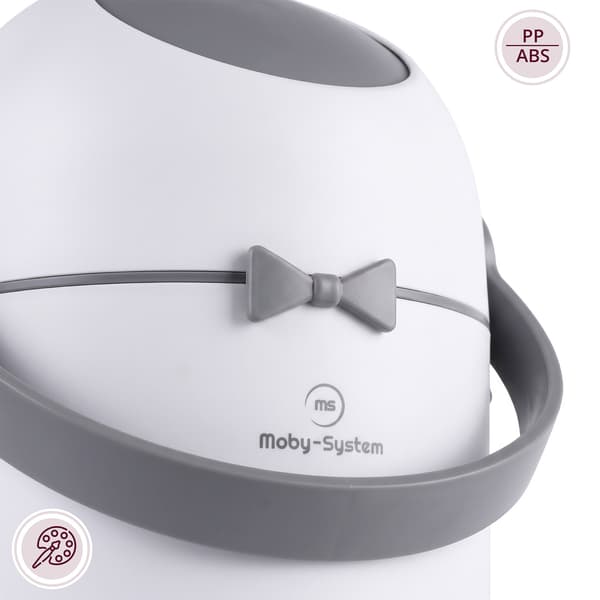 Moby-System blöjhink med luktspärr – vit och grå