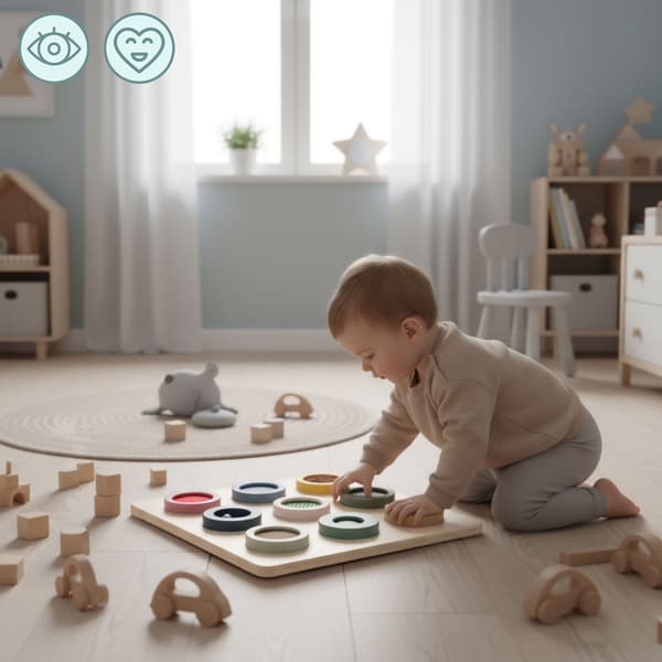 Montessori sensorinen puutaulu – 9 tekstuuria